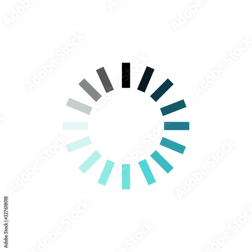 circular loading vector icon