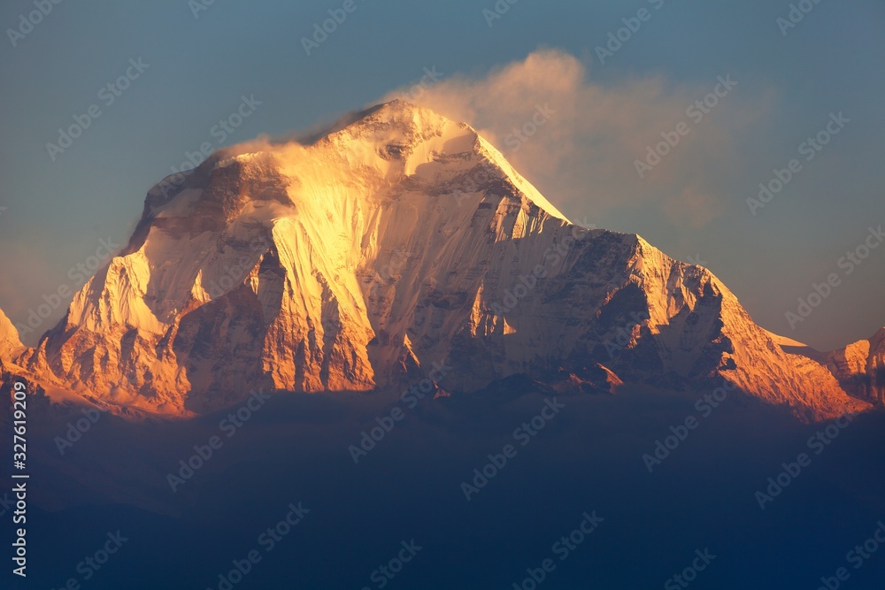 Mount Dhaulagiri from Poon Hill view point, Nepal