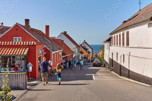 Fotografie Gudhjem,  Bornholm island, Denmark - June 29, 2019