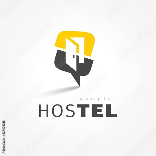 Hostel Logo vector template emblem
