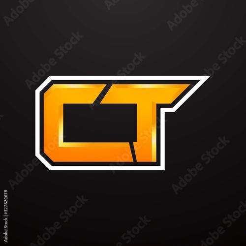 CT initial logo monogram designs modern templates