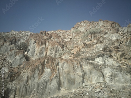 View of desert rocks