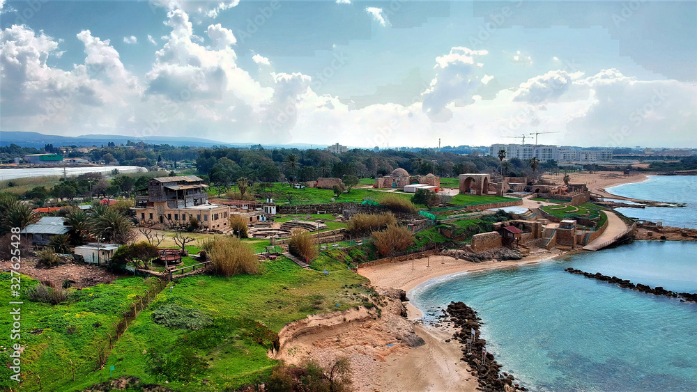 National park of Achziv in the north of Israel 