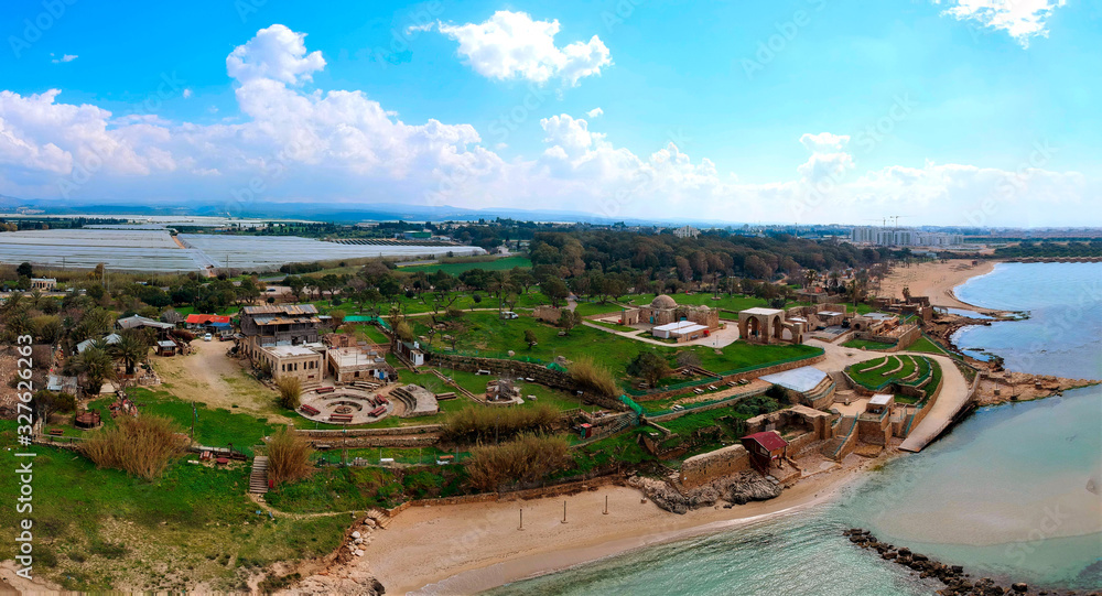 National park of Achziv in the north of Israel 