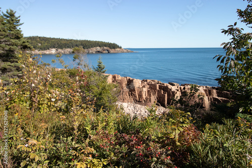 northeastern rocky shore ocean views