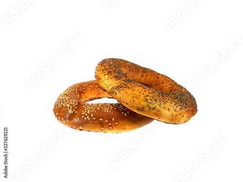 bagel isolated on white background