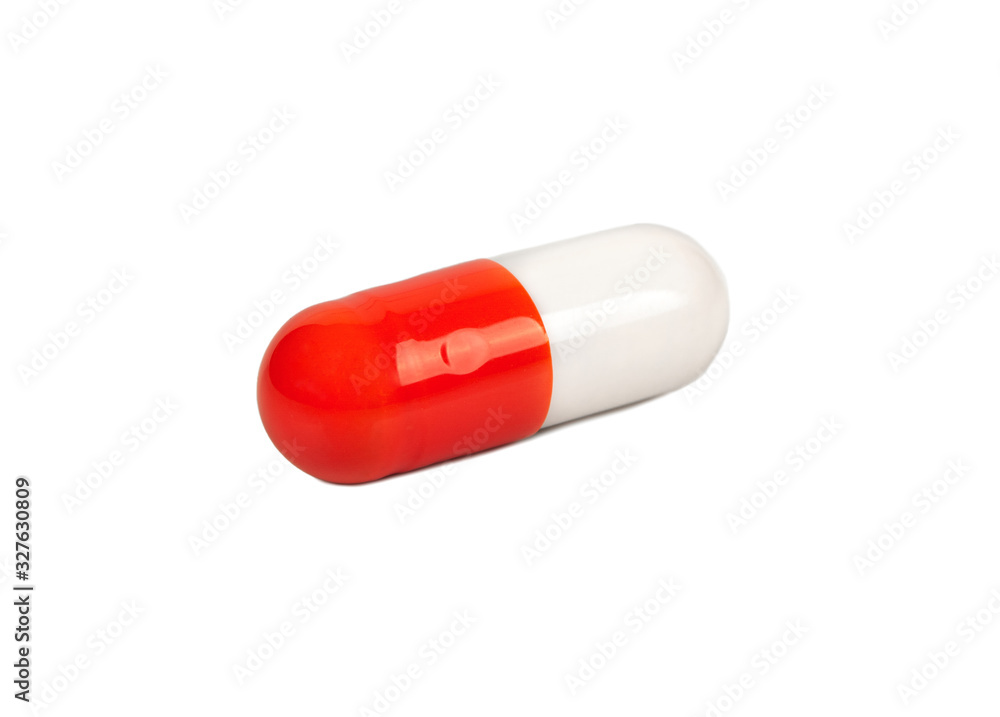 Red and white capsules Red and white capsules
