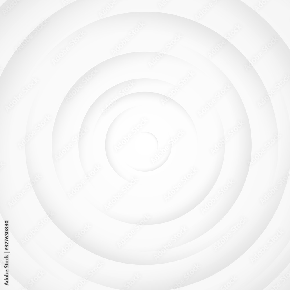 White gray circles abstract background.3D illustration with paper cut style. White gray circles abstract background.3D illustration with paper cut style.