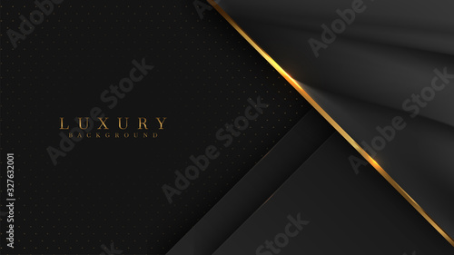 Luxury arrow Gold Background VIP with black metal texture in 3d abstract style. Illustration from vector about modern template design for strong feeling and technology and futurism.
