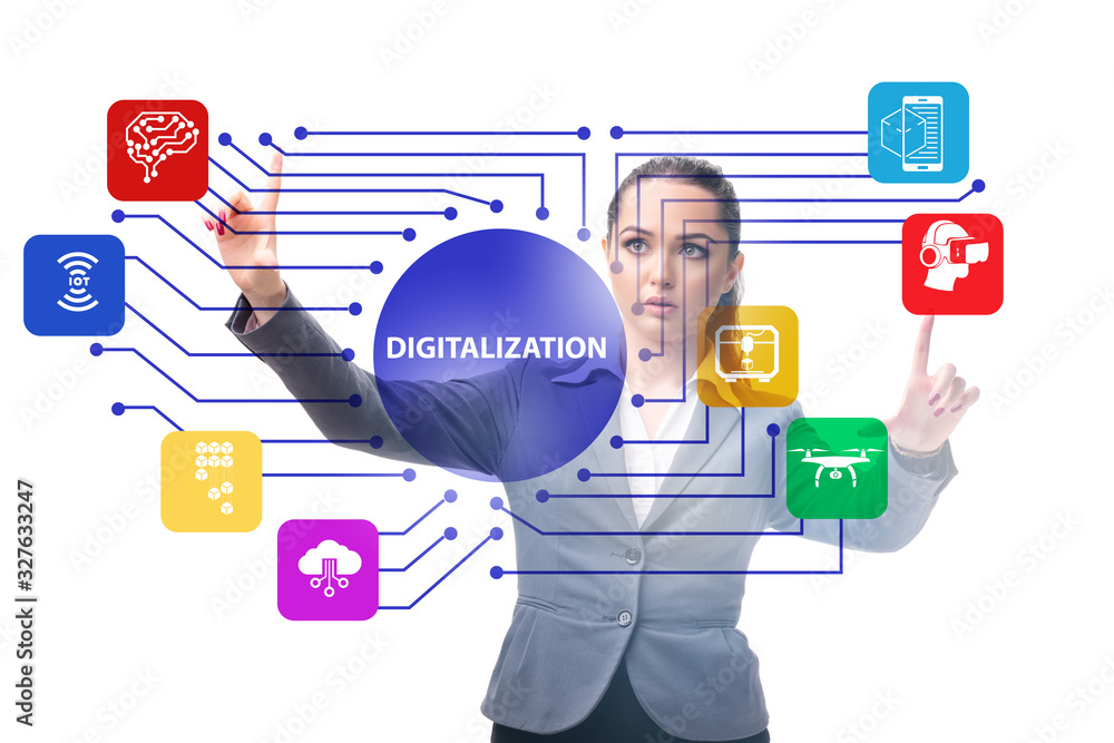 Digital transformation and digitalization technology concept Digital transformation and digitalization technology concept