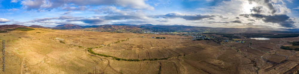 Aerial view of Glenties in County Donegal - Ireland