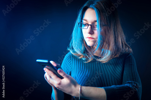 The student is focused on t...