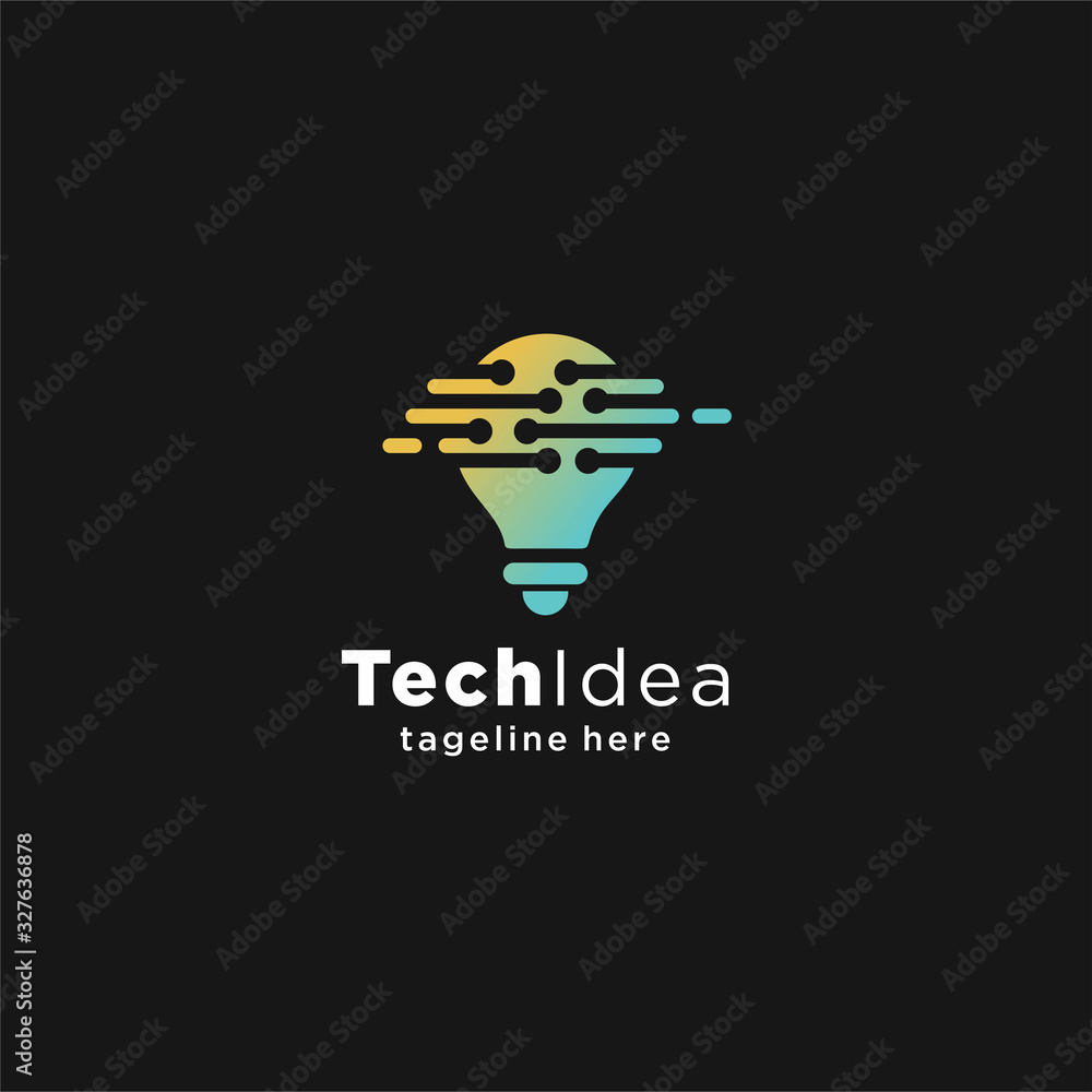 Modern Tech Bulb logo designs concept, Pixel Technology Bulb Idea logo template, Idea logo design inspiration Modern Tech Bulb logo designs concept, Pixel Technology Bulb Idea logo template, Idea logo design inspiration