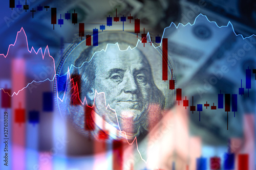 Stock charts and diagrams o...