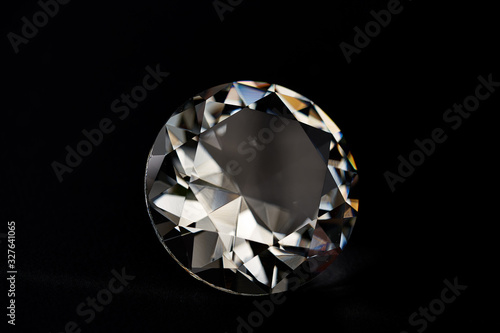 diamond isolated on black background