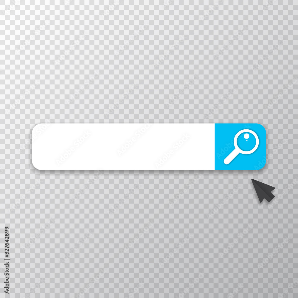 Search bar icon design template. Search bar ui design element isolated on transparent background Search bar icon design template. Search bar ui design element isolated on transparent background