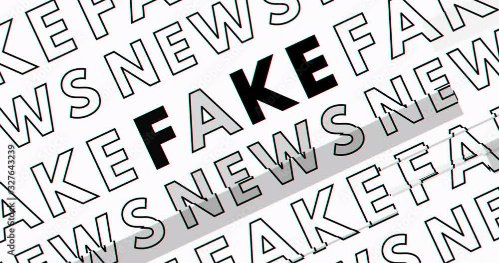 Fake News animation. Sensational lie about current events. Abstract black and white video background with tv noise. Social banner for business, marketing and advertising. Fake News animation. Sensational lie about current events. Abstract black and white video background with tv noise. Social banner for business, marketing and advertising.