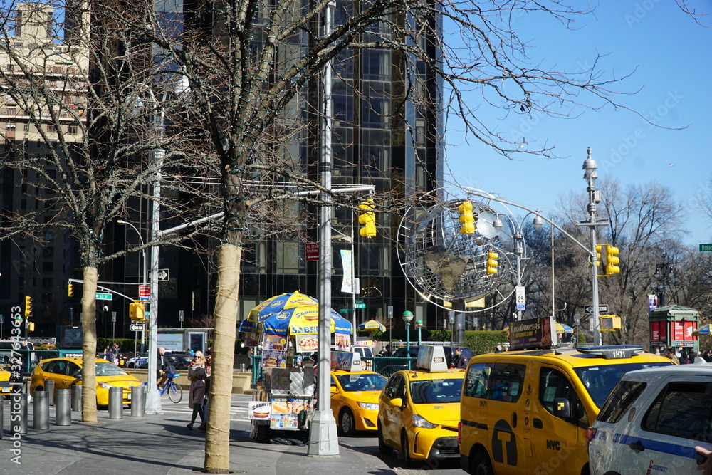 Fototapeta premium Central Park, Columbus Circle, NYC