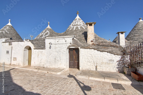 The traditional Trulli houses in Alberobello city, Apulia, Italy