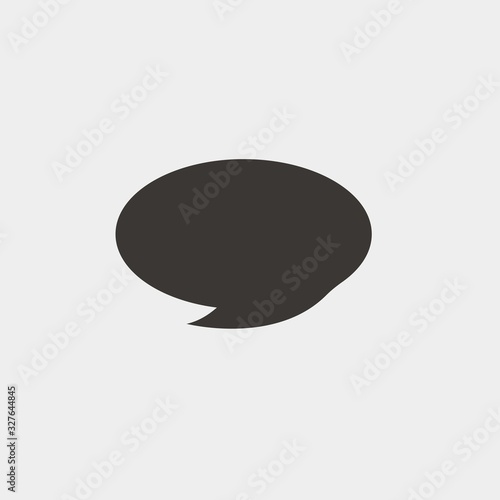 chat bubble icon vector illustration and symbol for website and graphic design