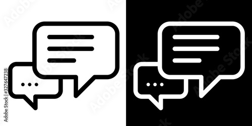 dialogue bubble chat conversation icons photo