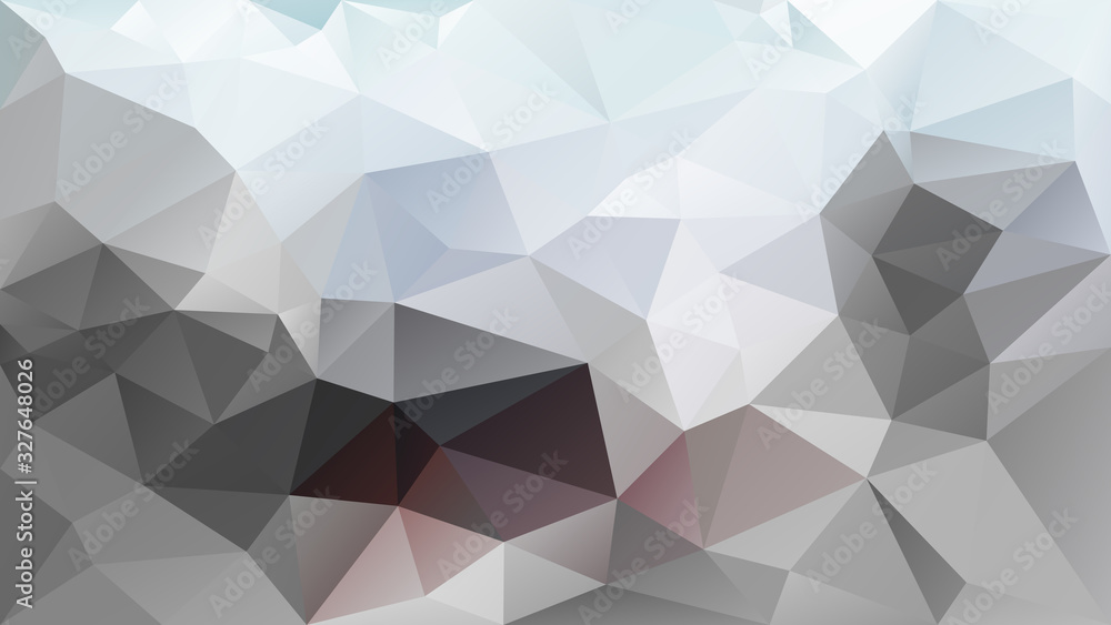 vector abstract irregular polygon background - triangle low poly pattern - neutral soft color gray beige frost blue wine red