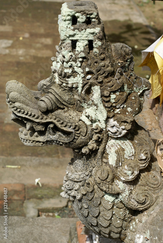 Architecture and sculpture of the island of Bali. Indonesia