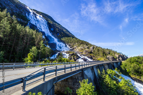 Latefossen waterfall in Norway