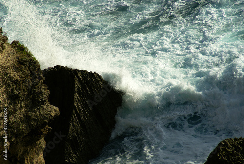 rock in the sea