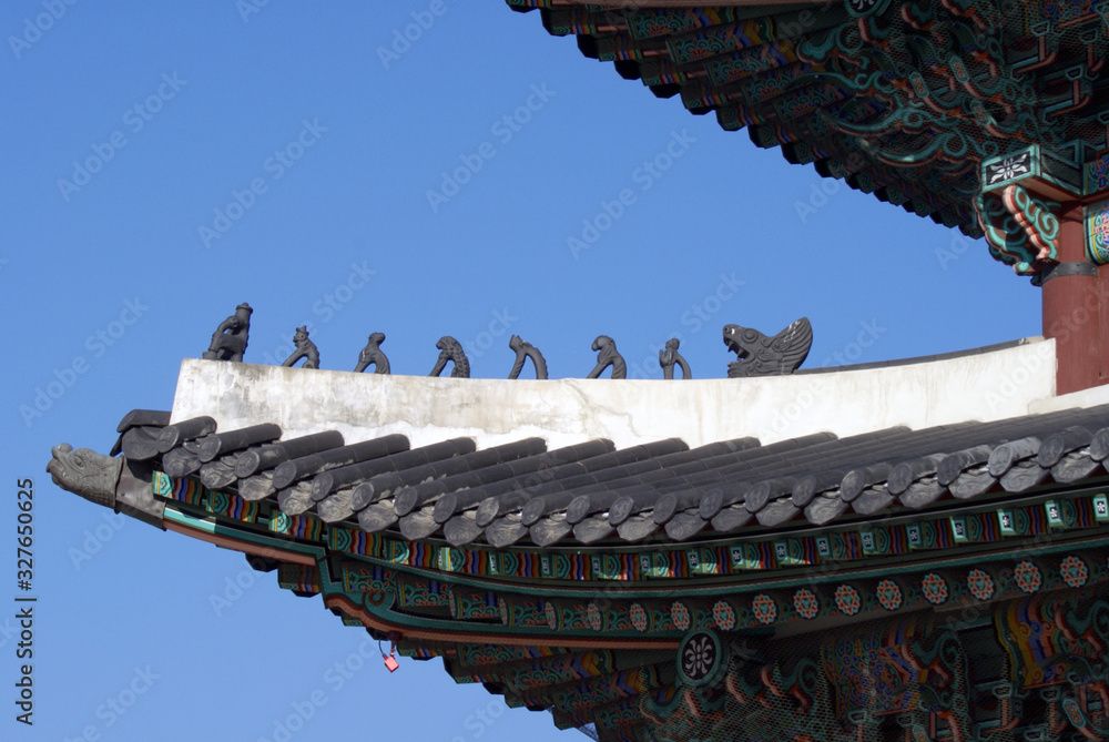 Architecture and sculpture of Seoul. South Korea Architecture and sculpture of Seoul. South Korea