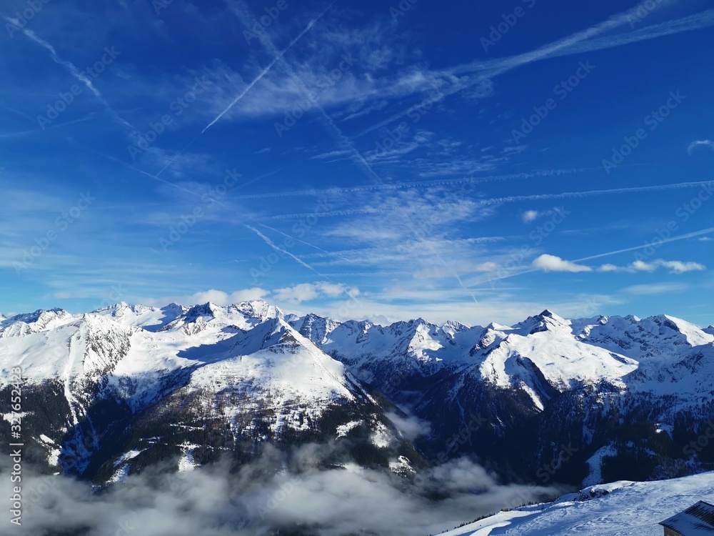 Bad Gastein Stubnerkogel Austria Ski Alps - obrazy, fototapety, plakaty 