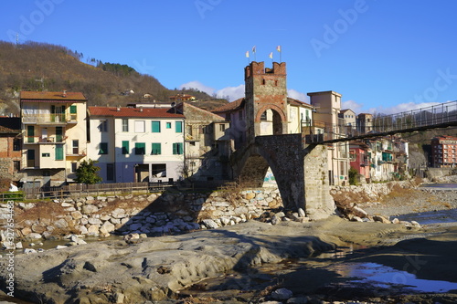 la gaietta bridge in Millesimo, Italy photo