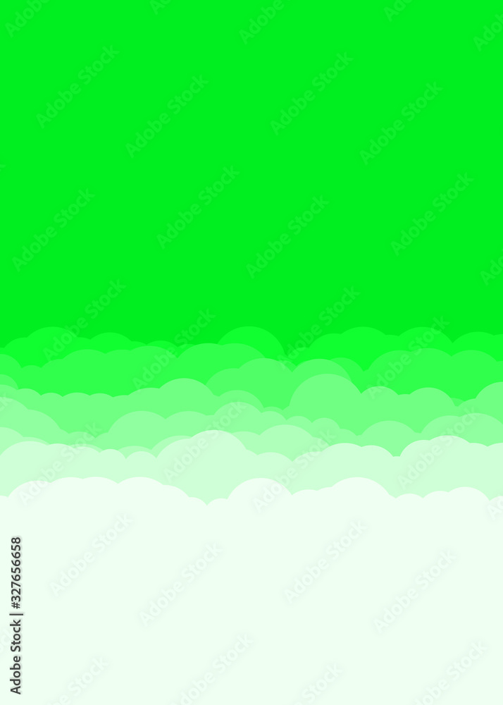 Obraz premium Abstract Color Clouds Sky Generative Art background illustration