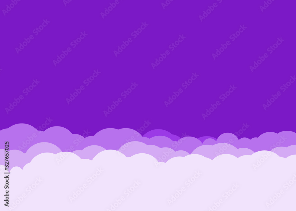 Abstract Color Clouds Sky Generative Art background illustration