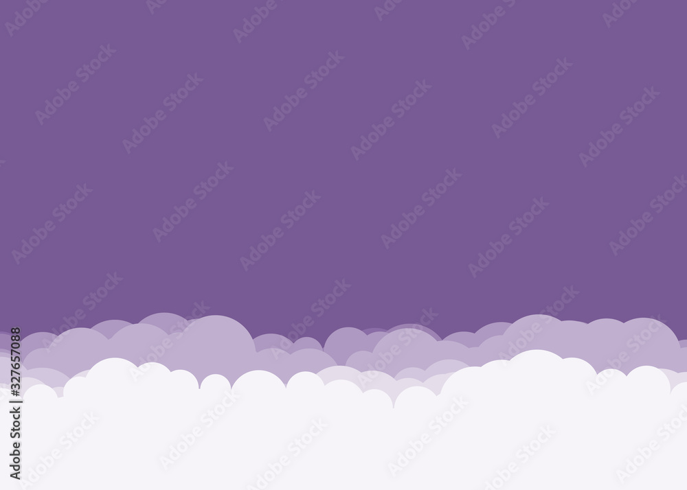 Abstract Color Clouds Sky Generative Art background illustration