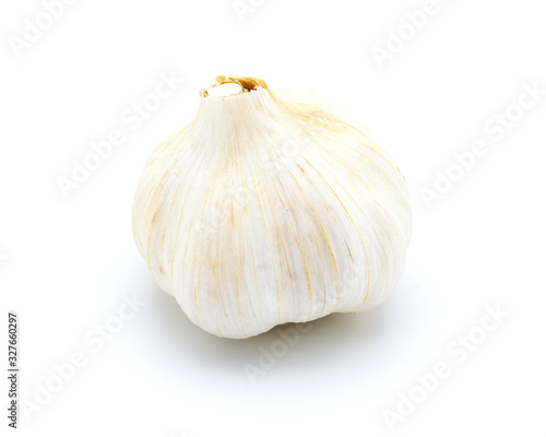 Garlic head isolated on a white background