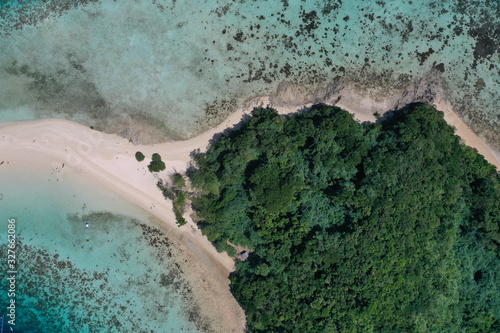 Aerial view of Ditaytayan island in Coron, Palawan, Philippines © pierrick