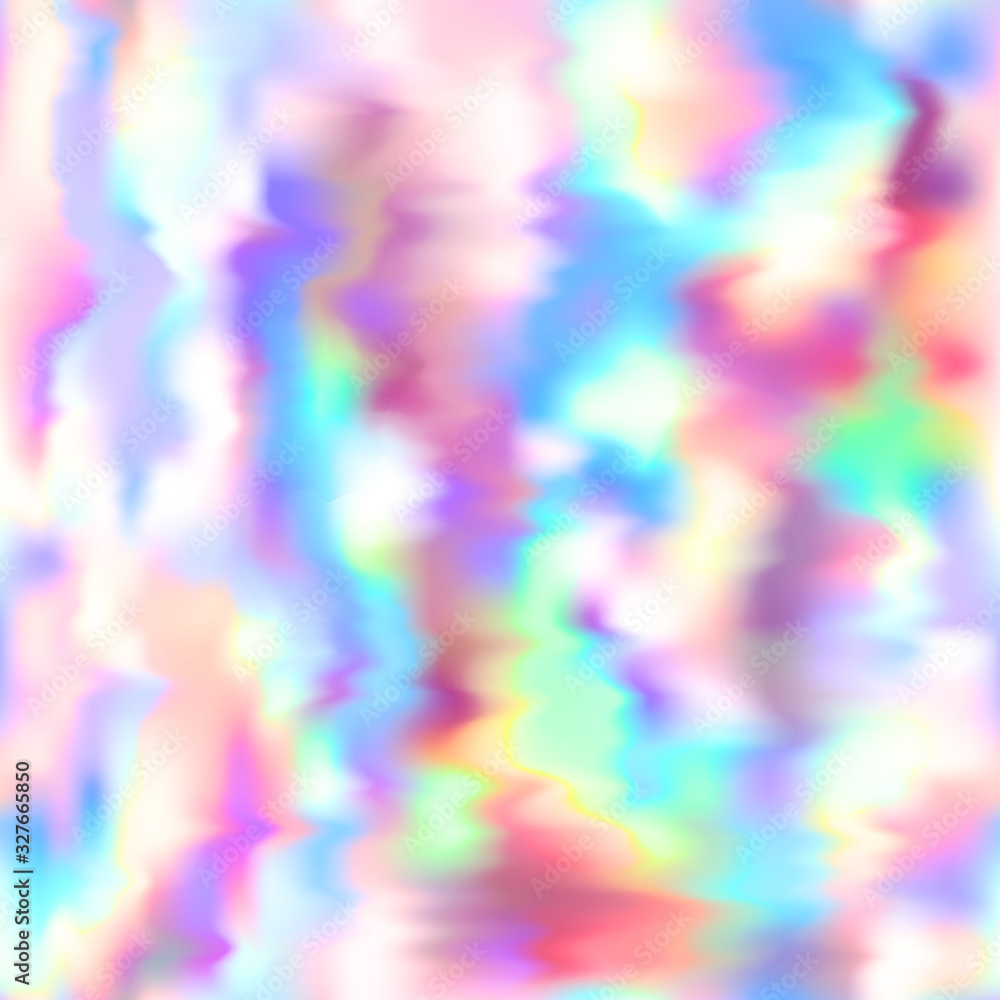 Pattern seamless background texture, vector trendy holographic, pastel multicolored, color vibrant gradient backdrop, pastel blurred marble modern design, neon hologram, vivid, bright, pink, blue
