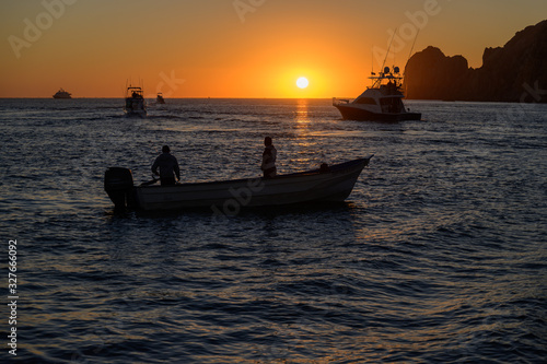 fishing sunrise
