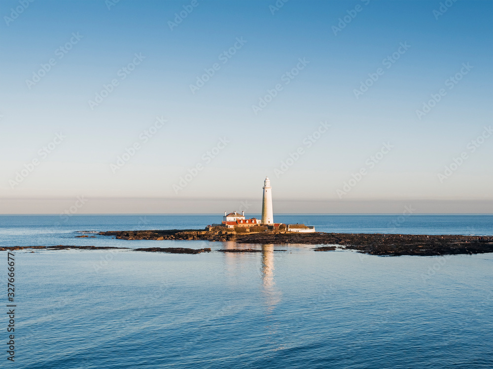 St Mary's Island with copy space