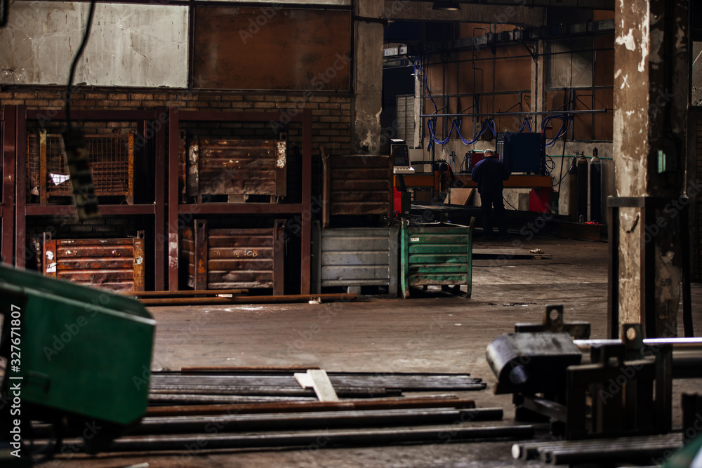 Industry factory iron works steel and machine Industry factory iron works steel and machine
