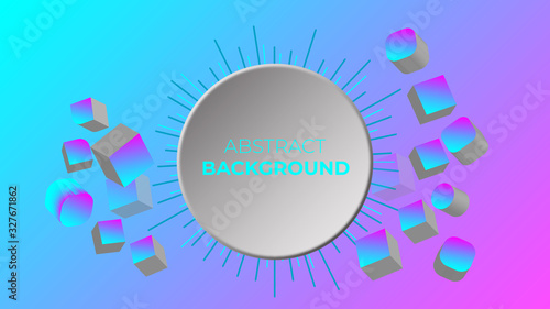 Abstract polygon geometric background