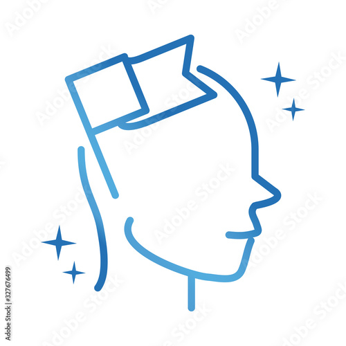 alzheimers disease neurological brain neurocognitive deficits gradient line icon