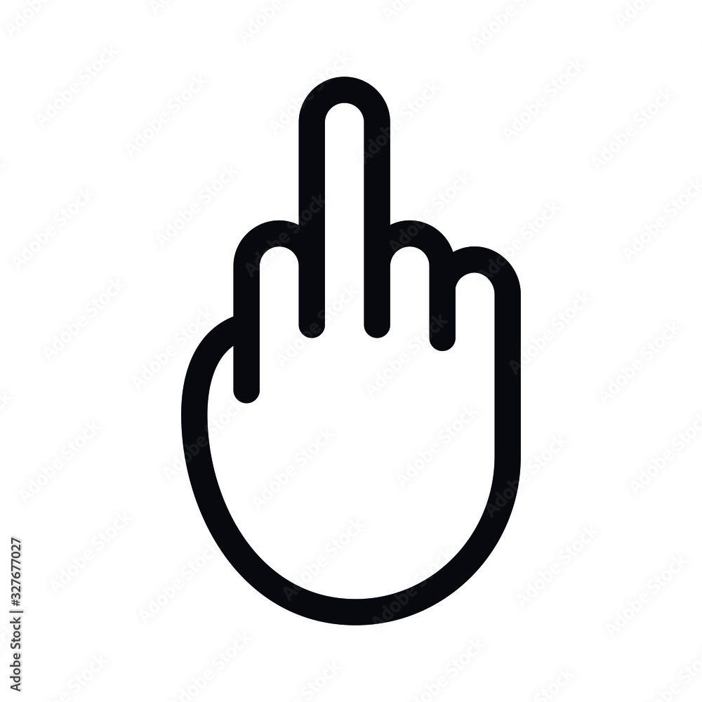 Middle Finger Icon Middle Finger Icon