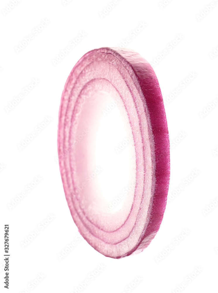 Fresh onion ring on white background Fresh onion ring on white background