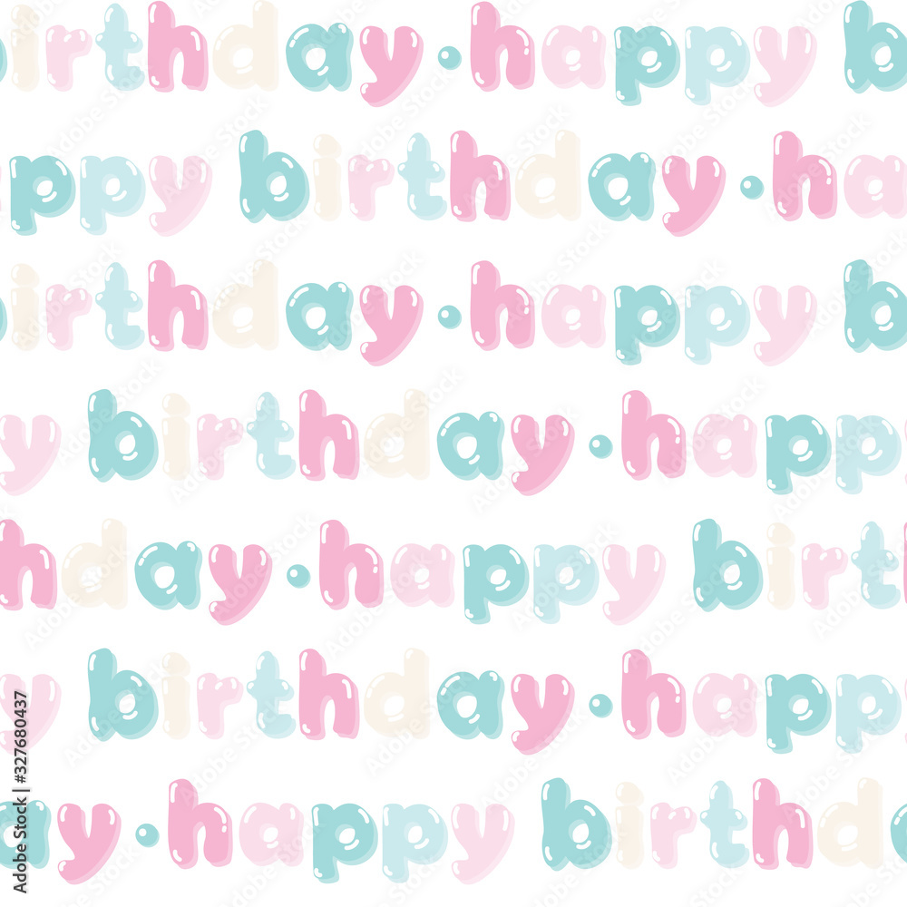 Vector pattern with balloon happy birthday sign Vector pattern with balloon happy birthday sign