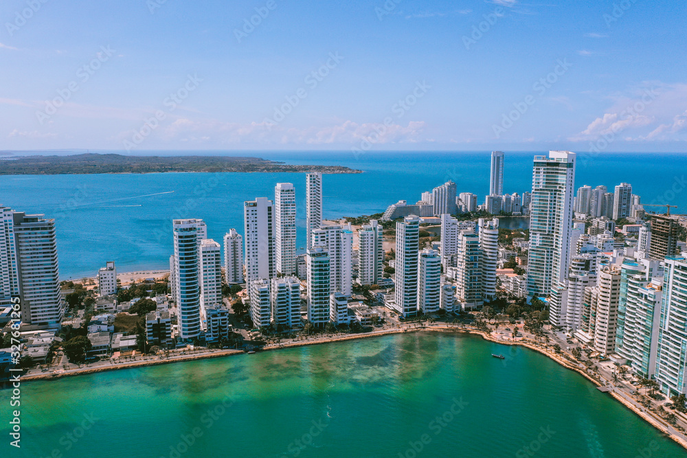 Aerial view of Cartagena Bocagrande