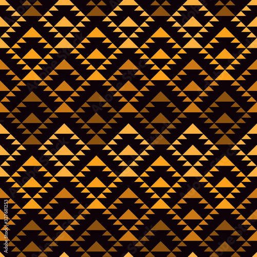Ethnic, tribal seamless pattern. Native americans embroidery textile style surface print. Boho chic ornament