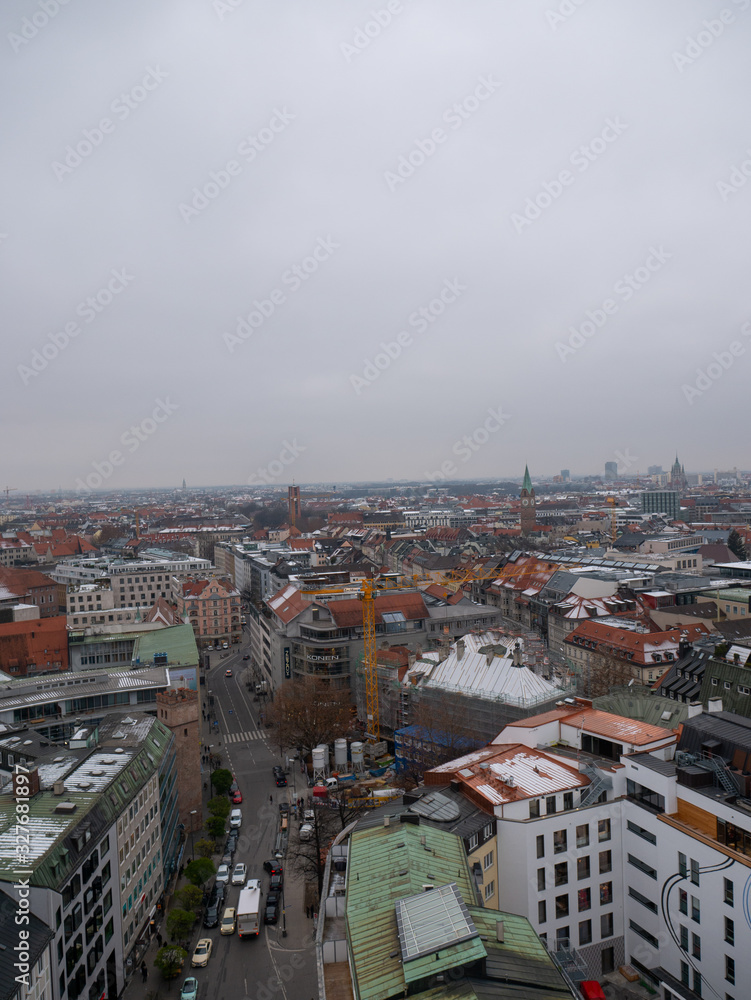 Fototapeta premium Munich city in Germany during winter