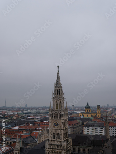 Munich city in Germany during winter